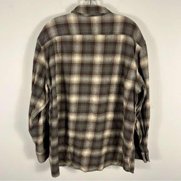 💕 Levi's Casual Button Down Shirt Brown and Cream XL - Picture 4 of 12